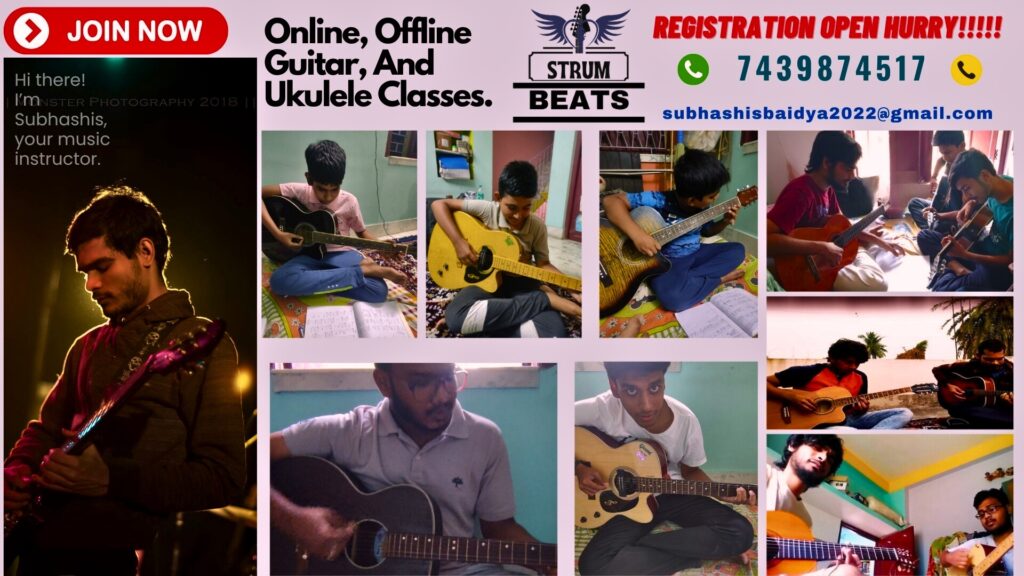 Best Guitar Teacher In Sonarpur Online And Offline Guitar Classes